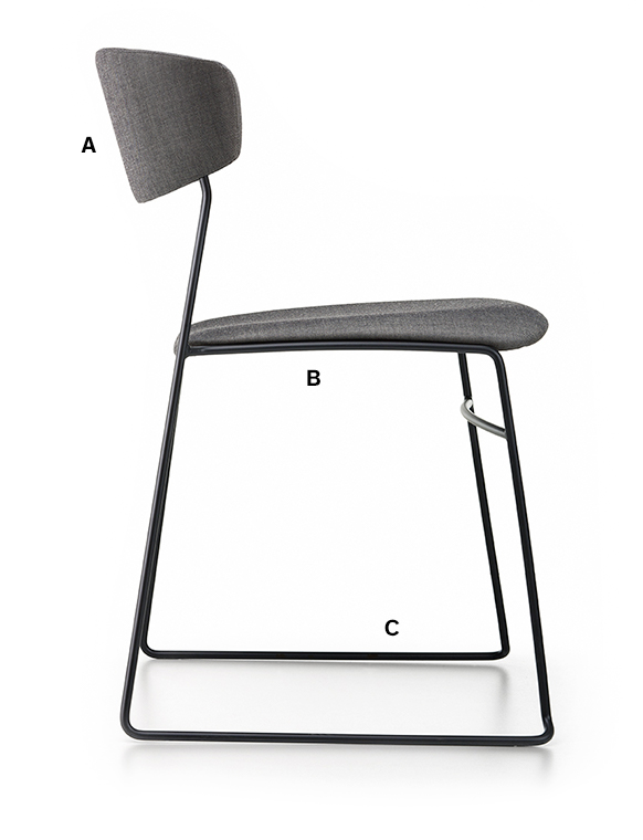 Wolfgang Metal Fornasarig Sleek, Versatile Chair 17