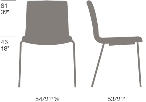 Data Fornasarig Chair Comfortable & Stackable Design 14