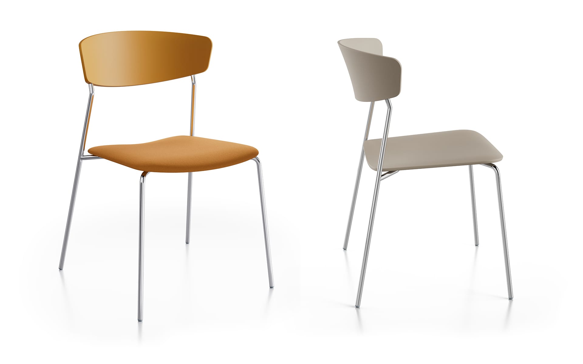 Wolfgang 50X Sedia 4 gambe Fornasarig leggera ed impilabile 3