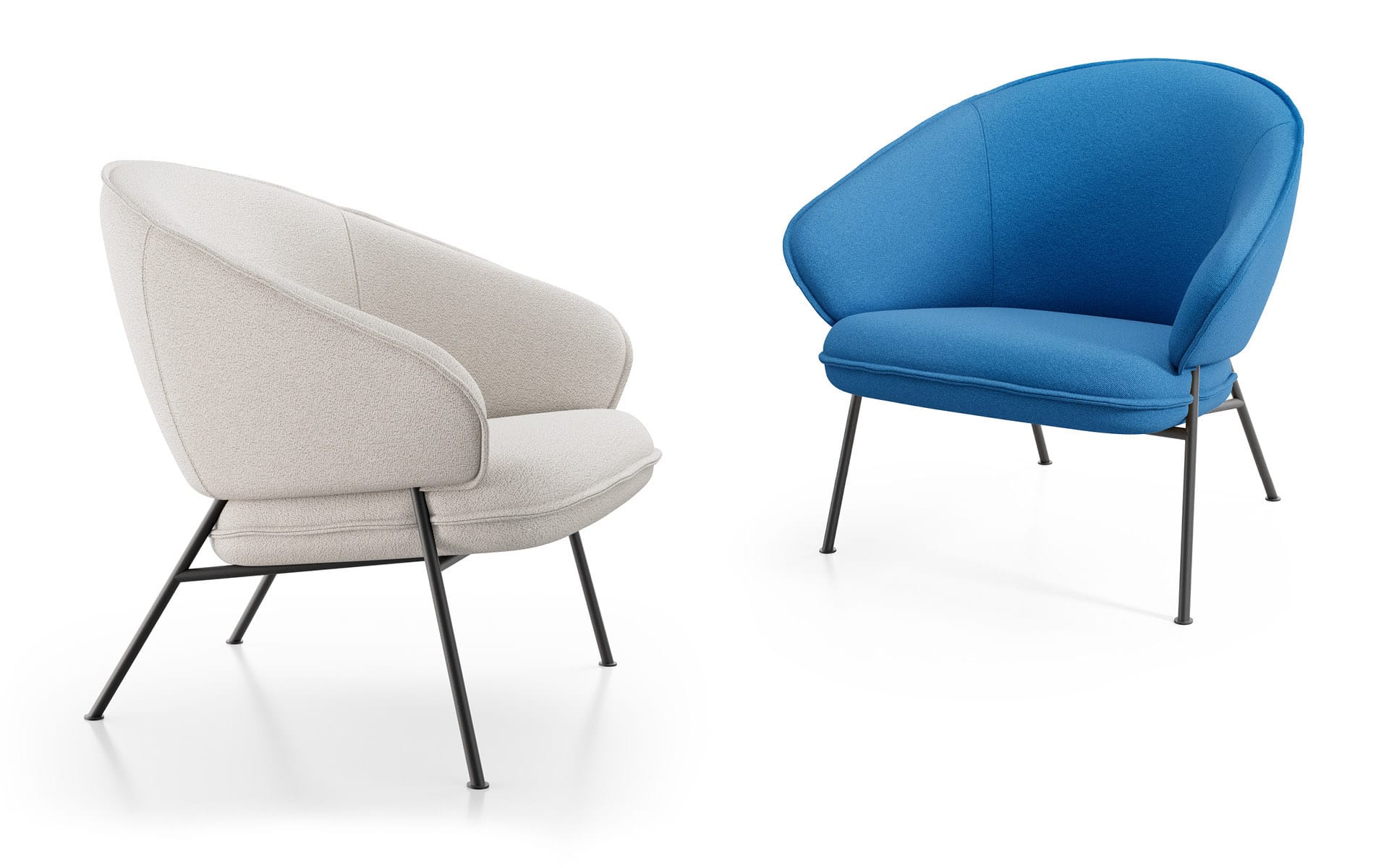 Wolfgang Metal Lounge Chair Fornasarig Elegance Scandinavian Design 5