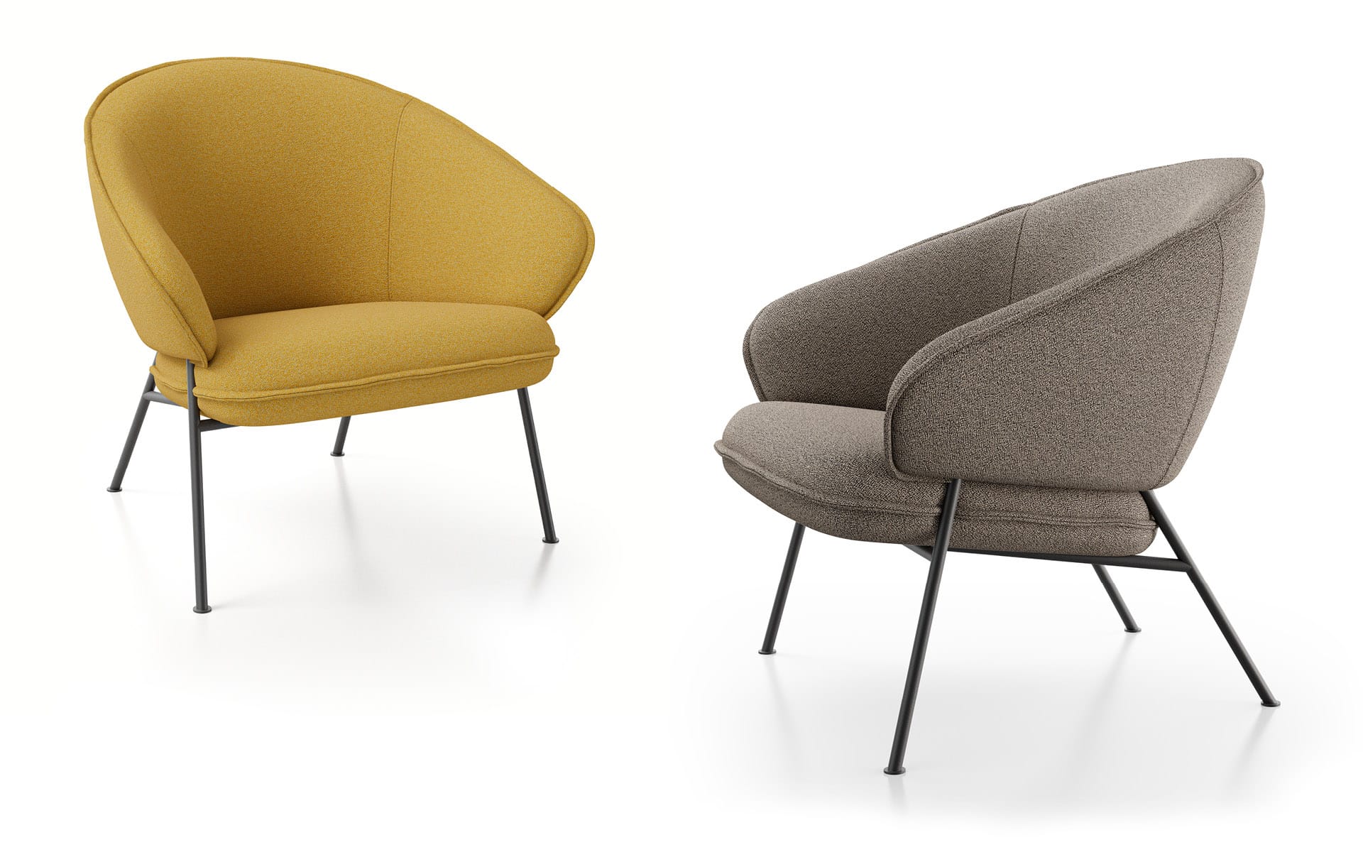 Wolfgang Metal Lounge Chair Fornasarig Elegance Scandinavian Design 7
