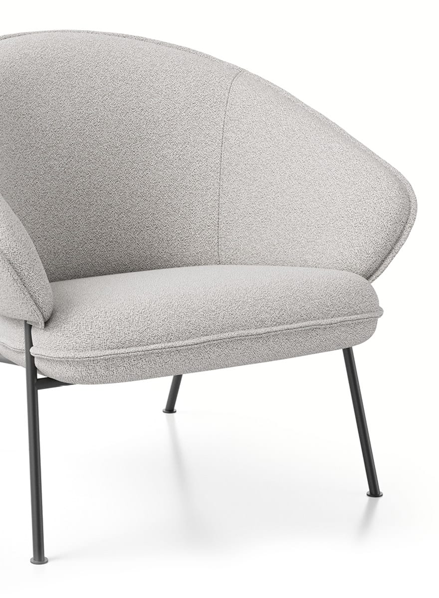 Wolfgang Metal Lounge Chair Fornasarig Elegance Scandinavian Design 9