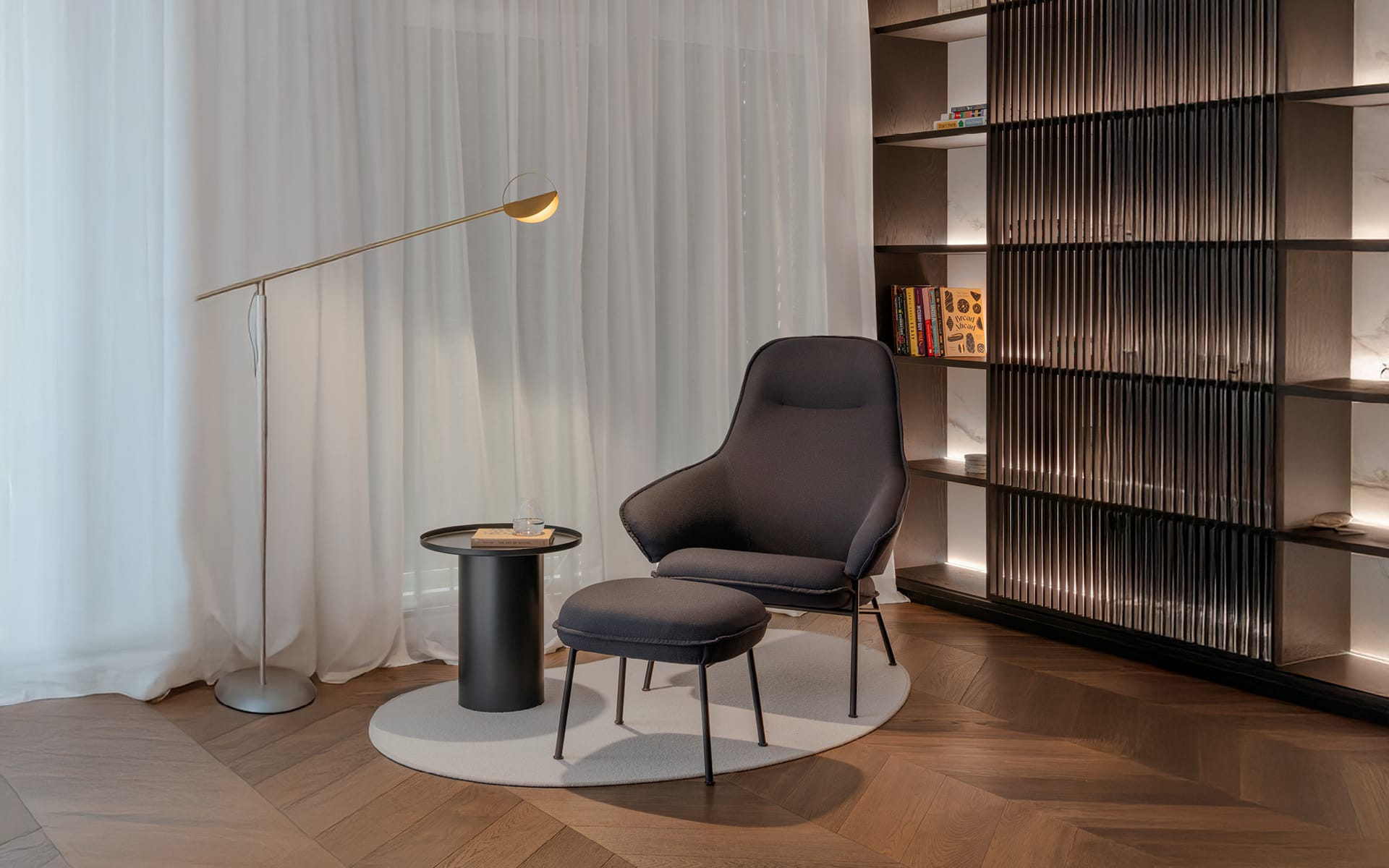 Wolfgang Metal Lounge High Back Fornasarig Elegance Scandinavian Design 3