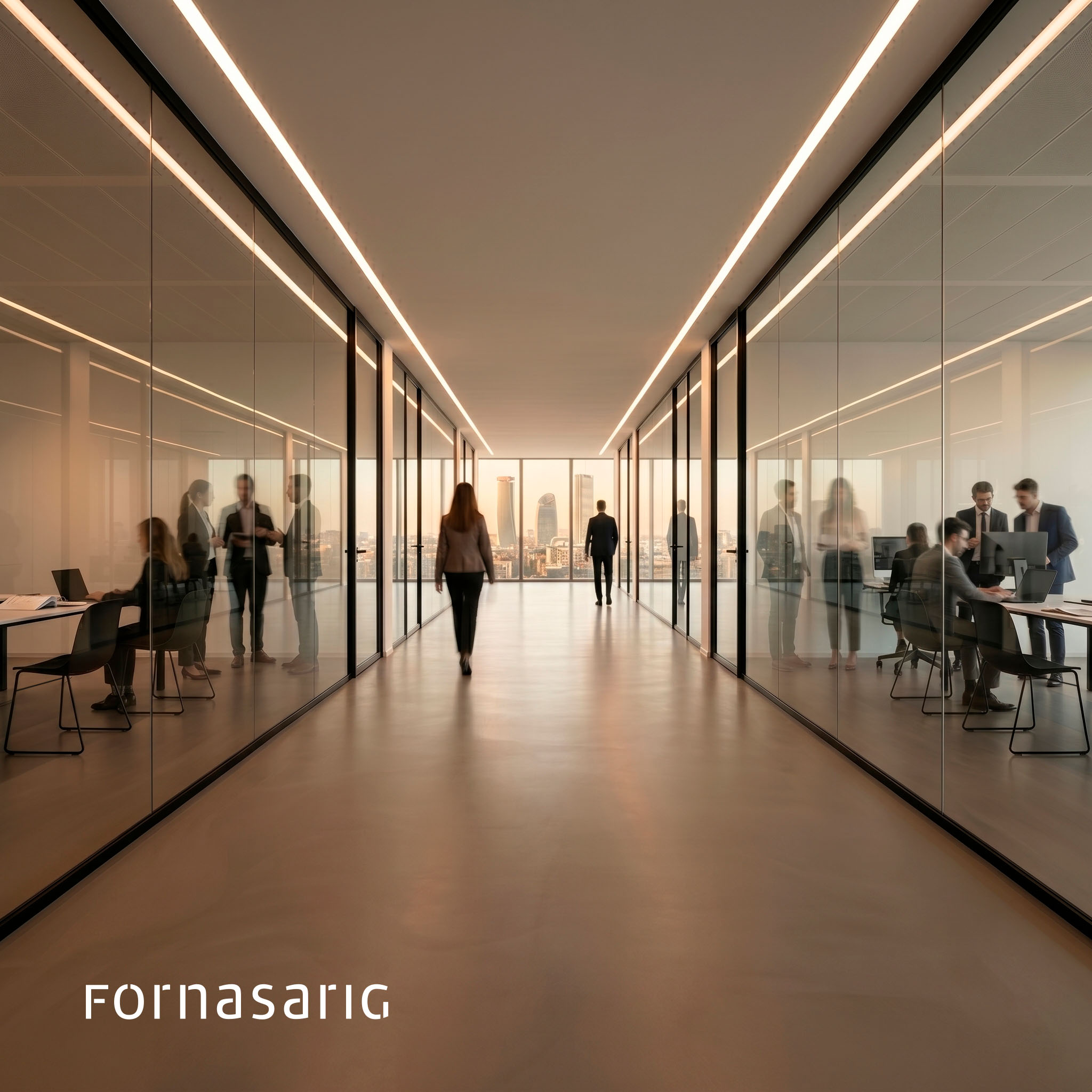 sedie di design contract Milano_Linkedin Fornasarig